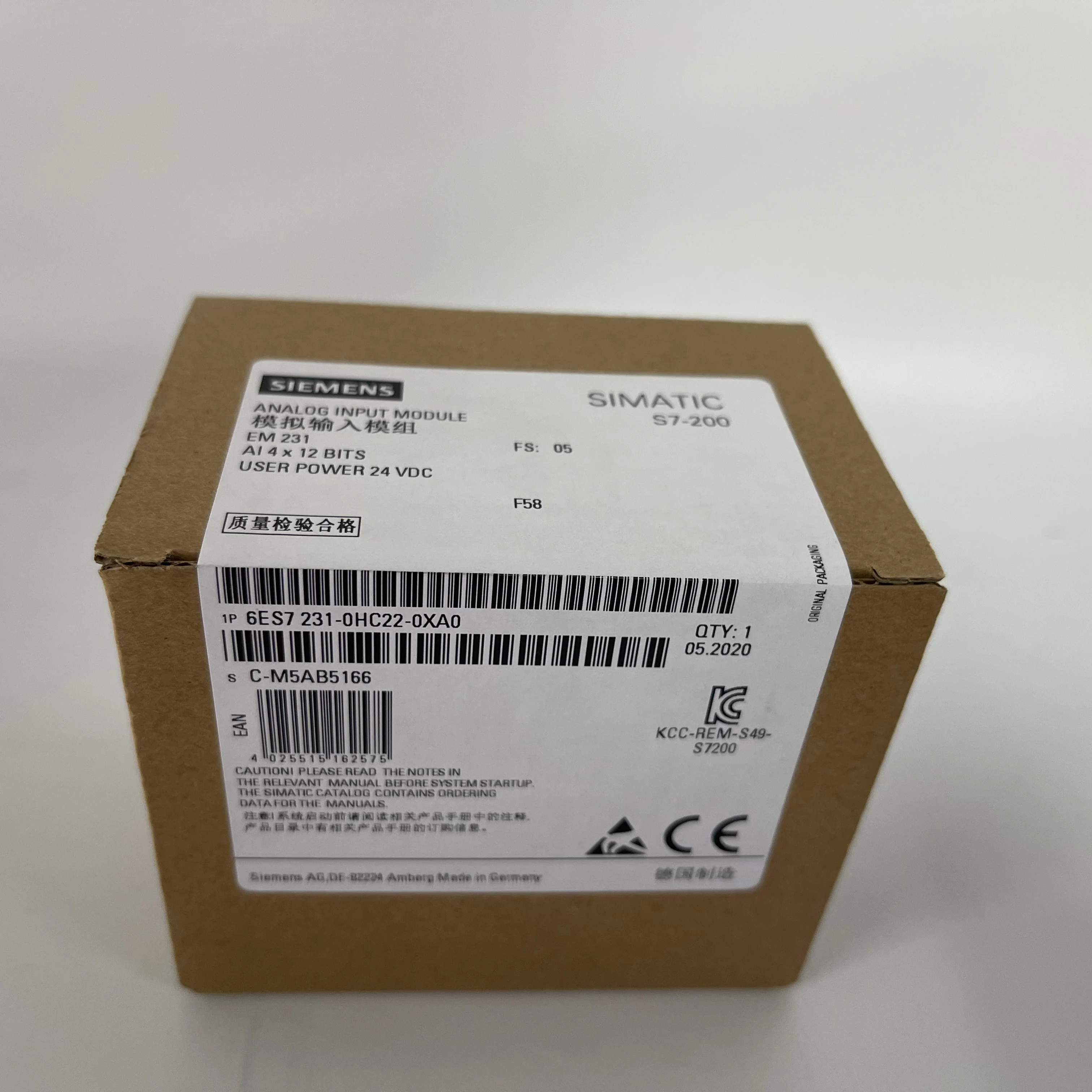 Siemens Analog Input Module 6ES7231-0HC22-0XA0 Siemens Analog Input Module 6ES7231-0HC22-0XA0