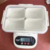 Material PP, 4 compartimentos (en caja)