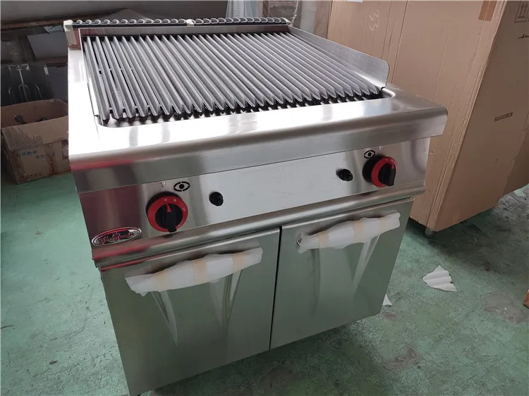 New Design Commercial Gas Lava Rock Charbroiler/gas Barbecue Grill With