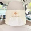 White Flower Puff Pastry Tissue Box