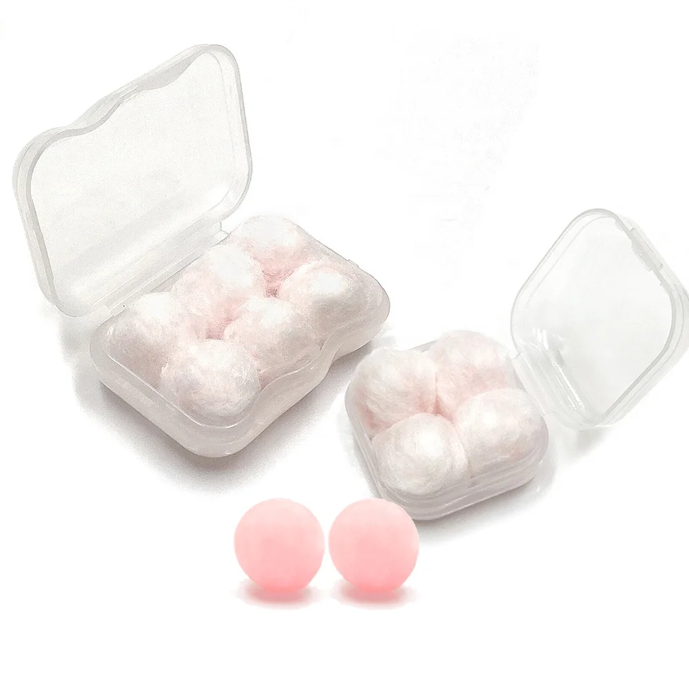 Wax Earplugs for Sleeping Soundproof Noise Cancelling Round Earplug with Plastic Box Packing Hearing Protection for Swimming