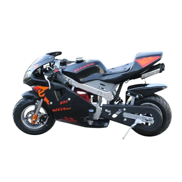 Mini Scooter Pocket Bike 49cc Two-Stroke Gasoline Powered Children's Pit Bike Mini Teen Motorcycle