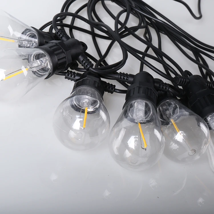 Теплый белый Открытый Свадебные украшения водонепроницаемый свет подключения сад S14 свет шнура