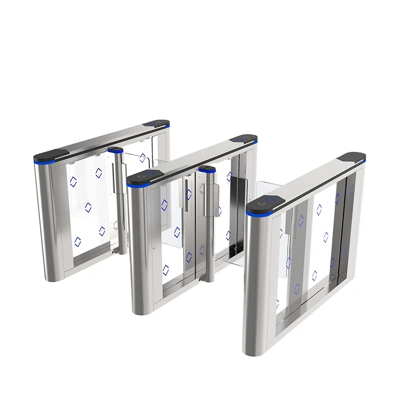 Entrance control glass turnstiles automatic fast barrier gate