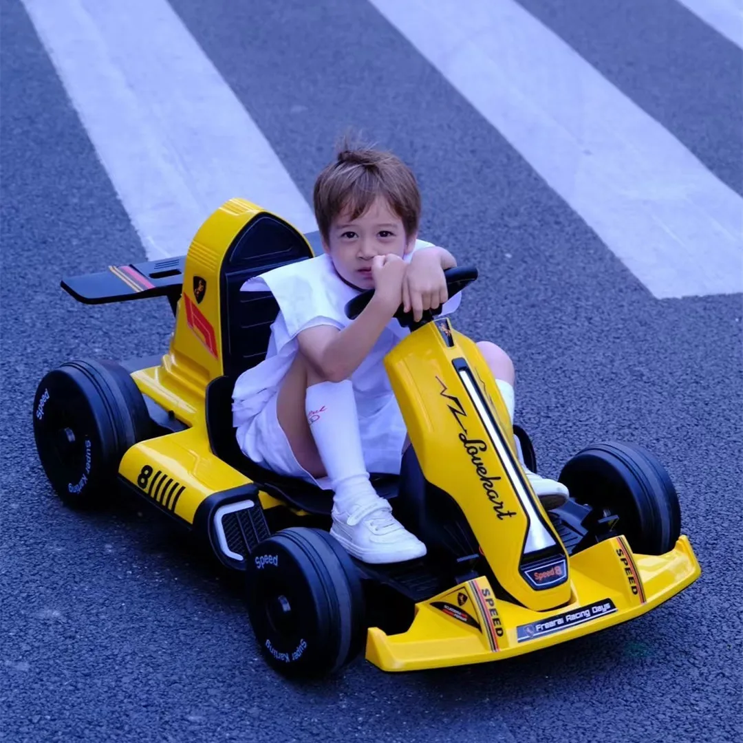 Go Karts eléctricos de 12V para montar en juguete, coche eléctrico para niños, Karts de derrape para adultos, Control remoto, Buggy para niños, Mini Go Karting para niños