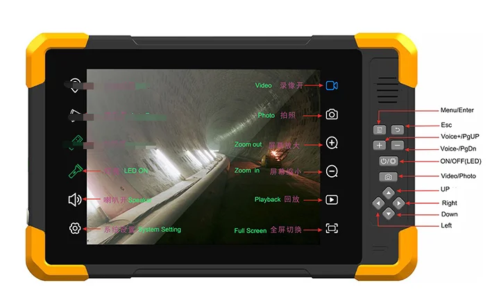 Factory Offer 10" 4K Industrial Recording Monitor With Capacitive  LCD Touch Screen For Medical, Pipeline, Welding, Security