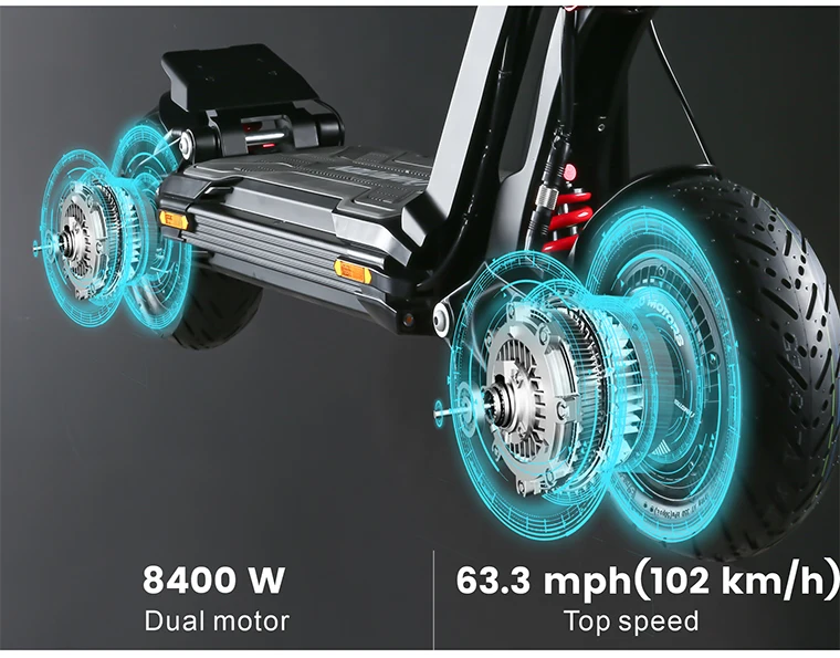 Emove Roadrunner V2 Seated Electric Scooter Adjustable Headset Folding
