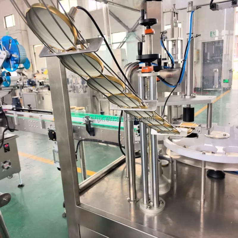 Automatic Glass Jar Filling Capping Line  for Jam Ketchup Honey Filler manufacture