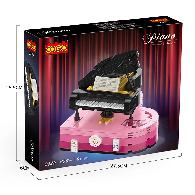COGO Educational Plastic Build Block DIY Piano Stitching