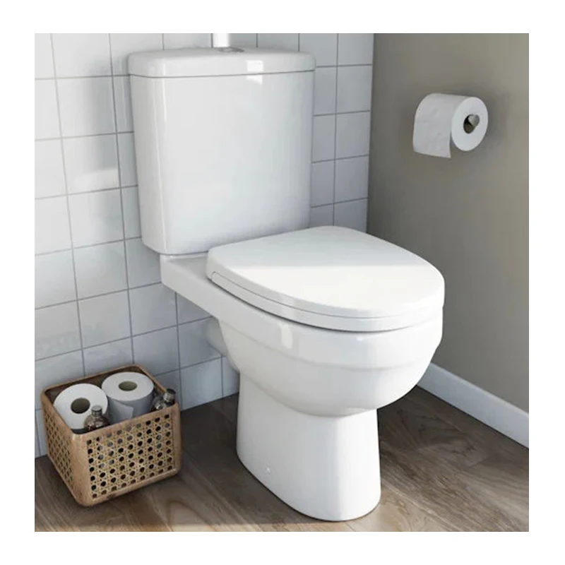 Siphonic Ware Bathroom WC Toilet Commode Piss Ceramic Water Closet Two Piece Toilet for Hotel Bathroom