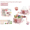 Pink-Kitchen Playset with Light (HY-105950)