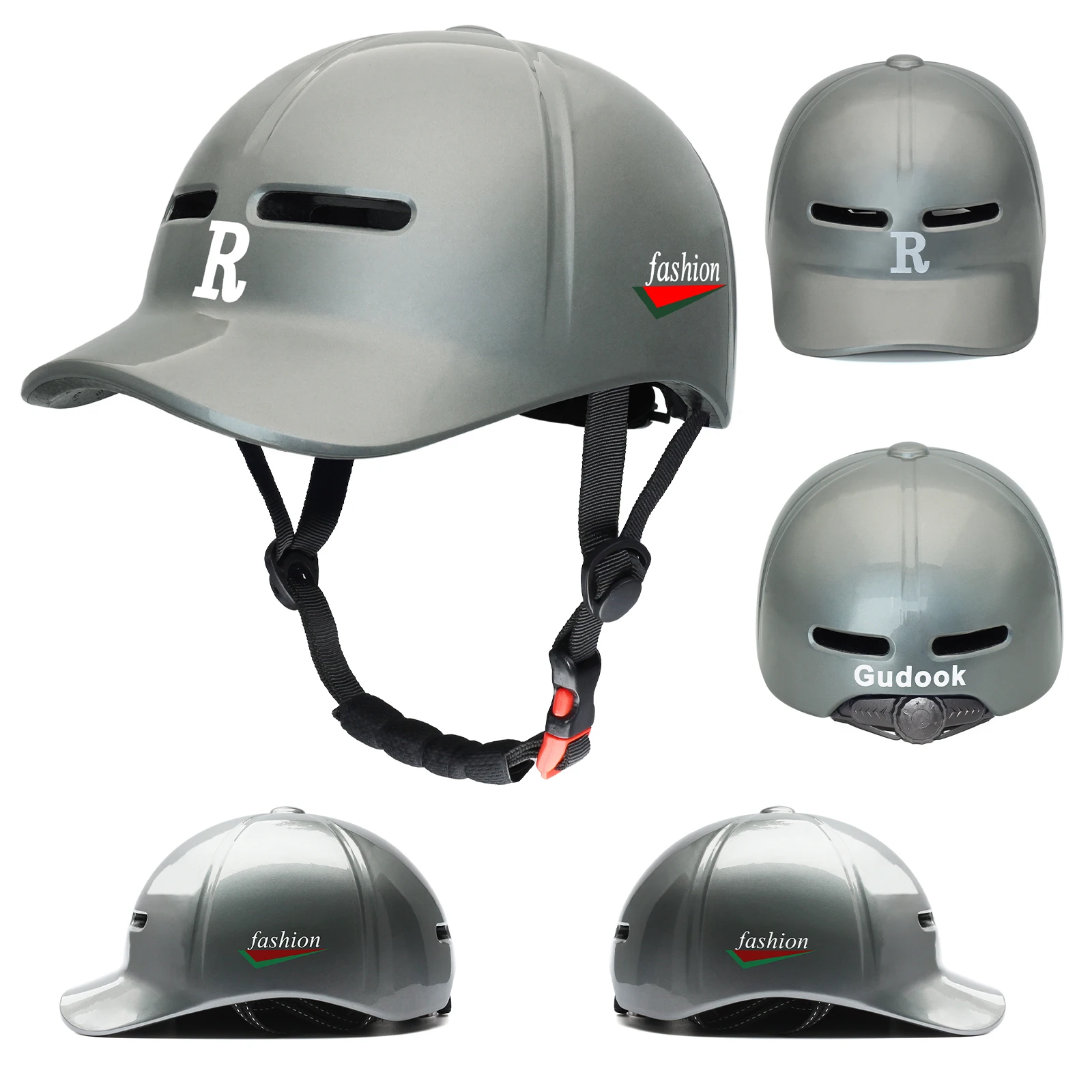 Casque Vélo Adulte Gudook - Style Casquette Baseball - Léger, Confortable, Réglable Et Certifié Sécurité