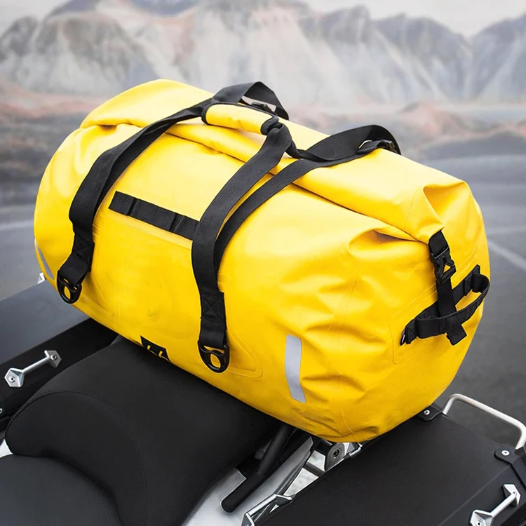 High Frequency 500D PVC TPU Roll Top Waterproof Pvc Duffel Bag Sailing Boating 50 70 90 Litres Duffel Dry Bags