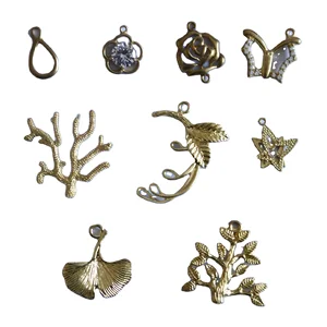 Wholesale Delicate Handmade Metal Charm Pendants 8mm-14mm Butterflies Jewelry Findings Available in 12mm Sizes