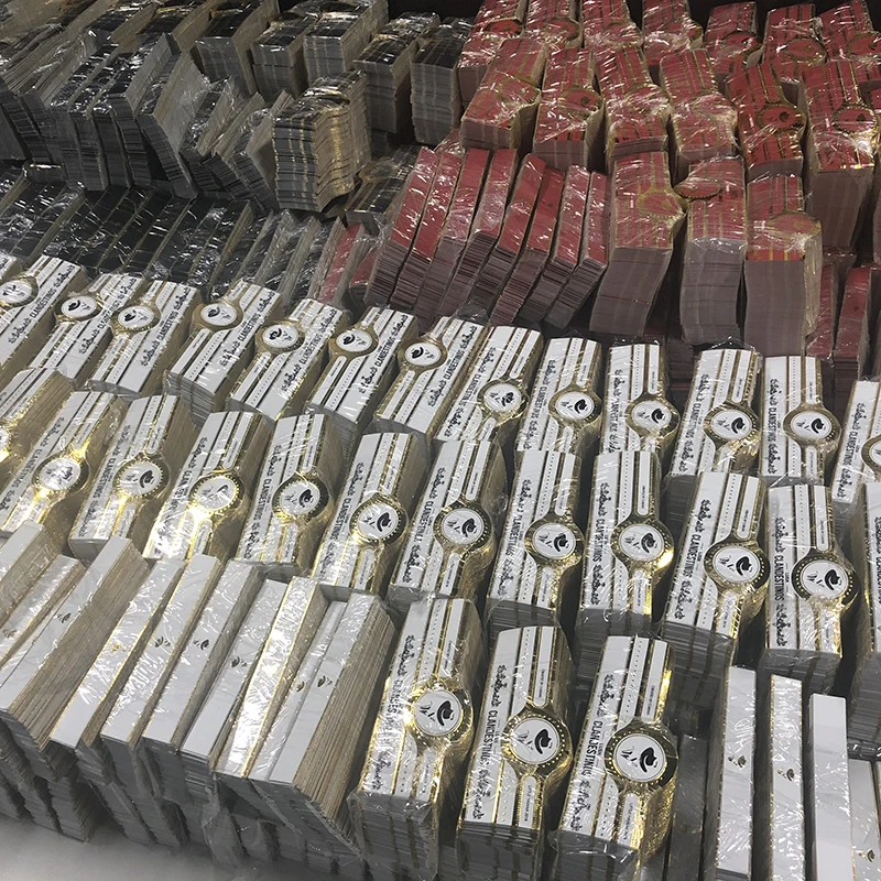 Custom Cigar Ring Printing Customize Gold Foil Embossed Cigar Bands Sticker Cigar Labels for Packaging Labels