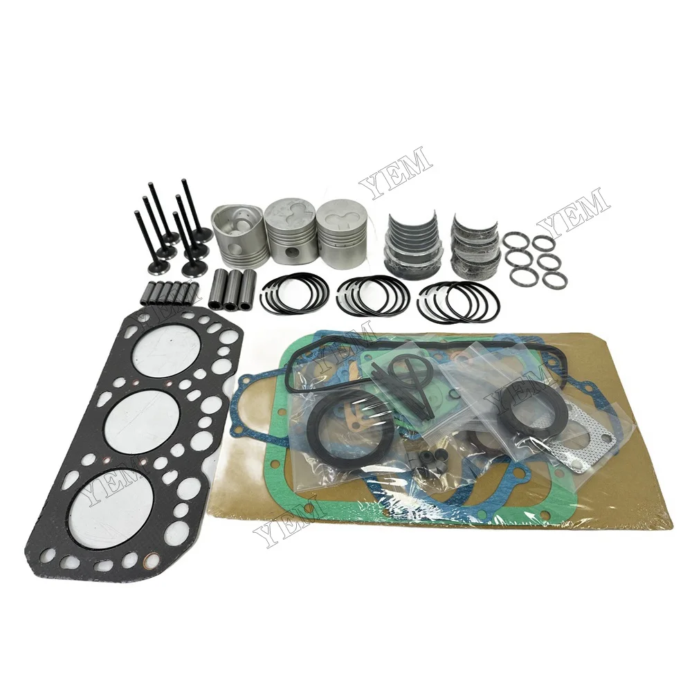 K3H Overhaul Rebuild Kit (No Liner) for Mitsubishi Engine MT250 MT250D Tractor