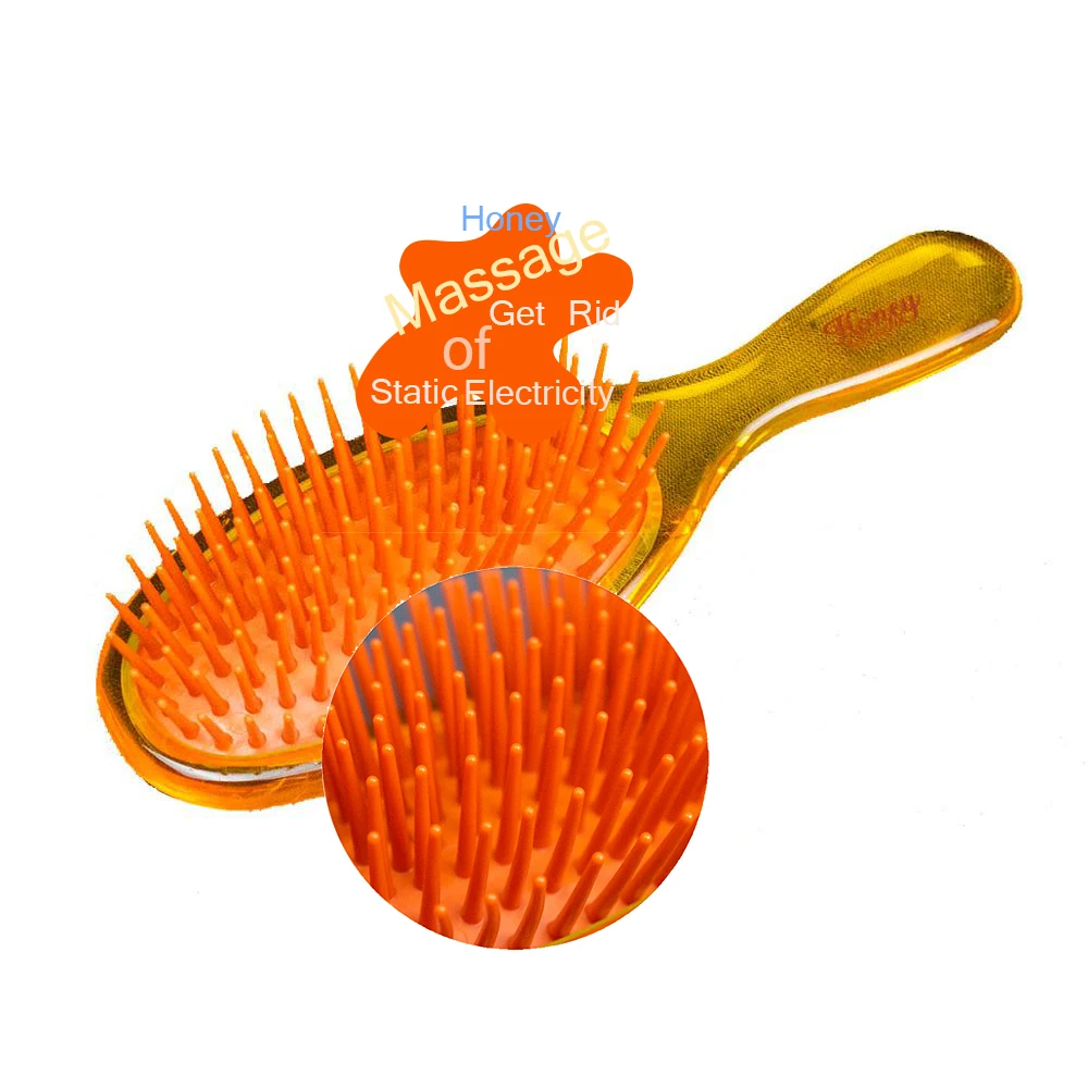 Multifunctional detangling hair brush straightener made in Japan