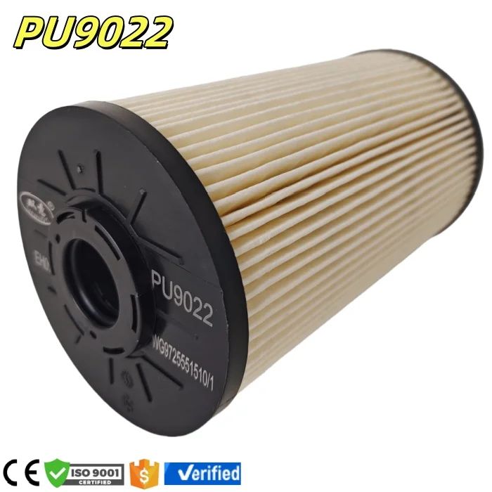 PU9022 Cheapest Price Fuel Filter Kit S6182NE1 Diesel Engine Parts Oil Filter PU9022 Filter Water Cup and Fuel WG9725551523