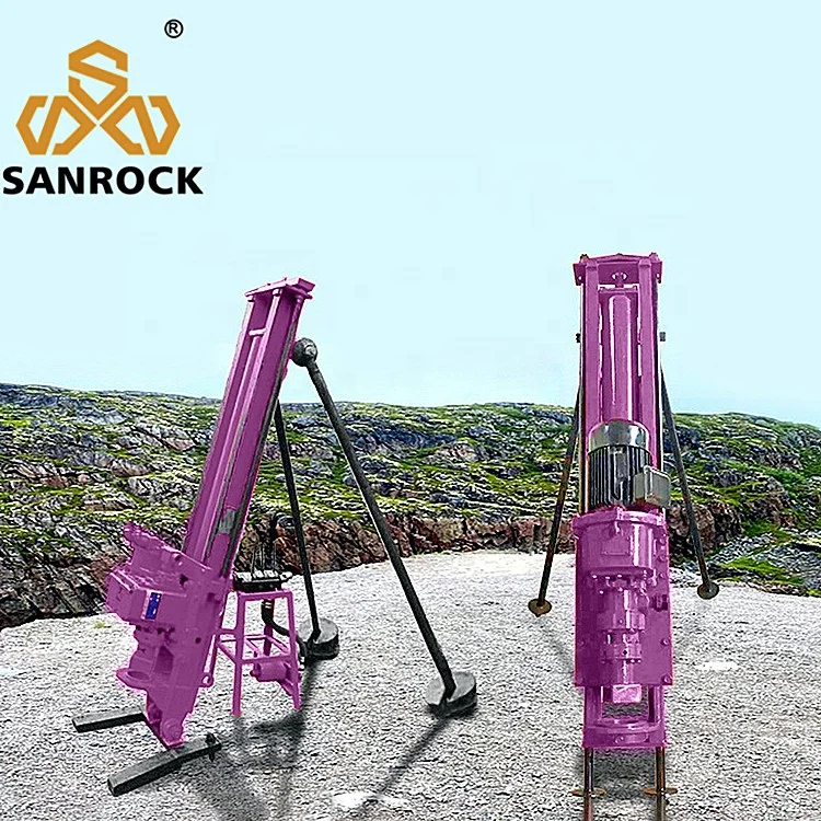 Portable Pneumatic Dth Drill Rig Srqd70 Mining Hard Rock Borehole ...