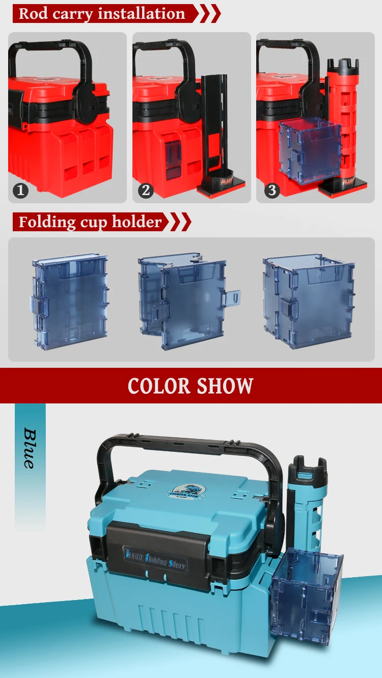 Wholesale Waterproof Multifunctional Plastic Tackle Box Fishing,Fishing