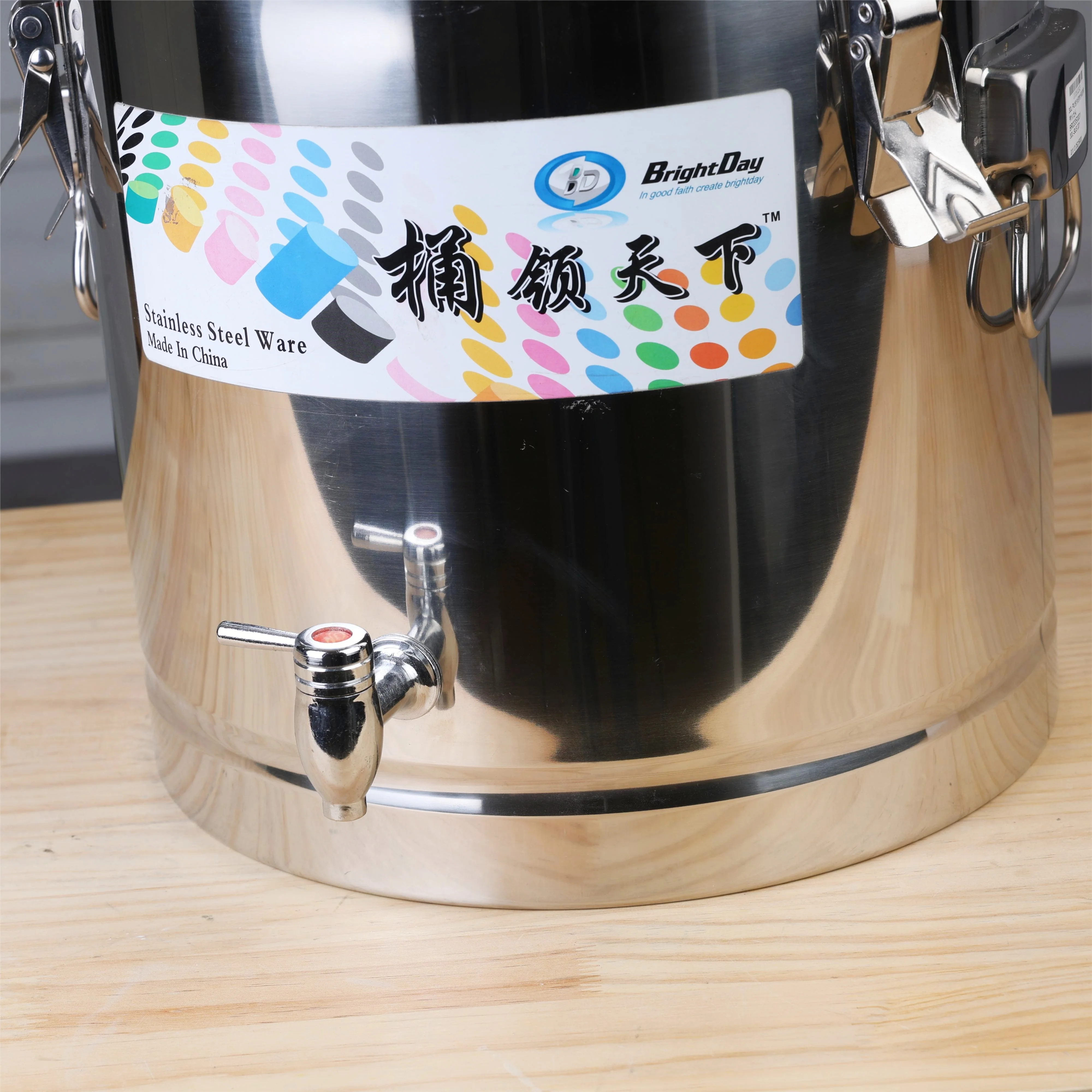 Commercial Cooking Stock Pot Stainless Steel Double Wall Large Capacity Thermal Insulation Barrel Foam Bucket_4