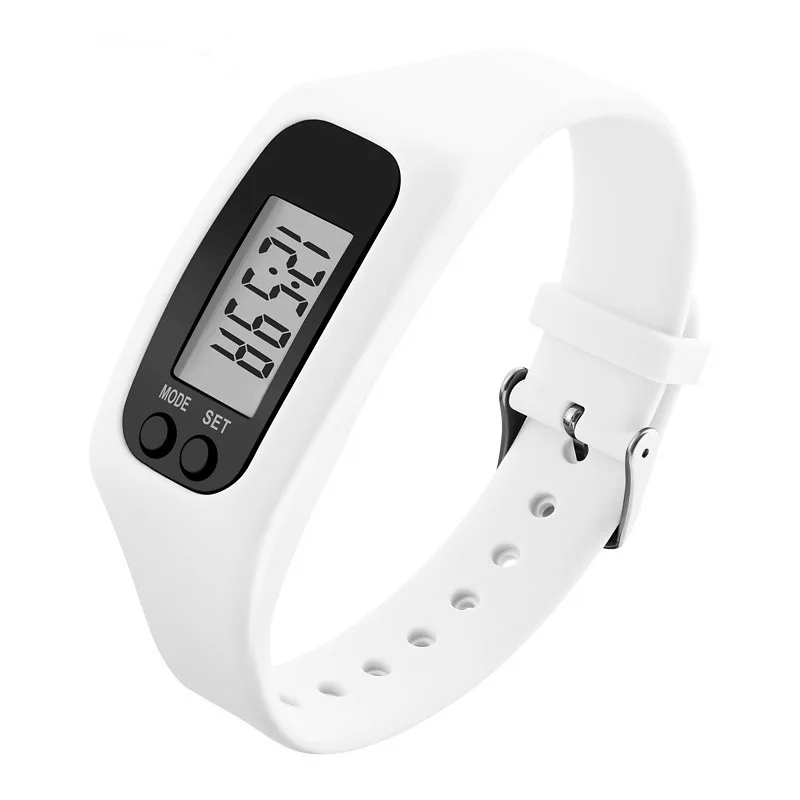 Promotional Waterproof Step Distance Calorie Counter Fitness Tracker Segment Code Screen Wrist Pedometer