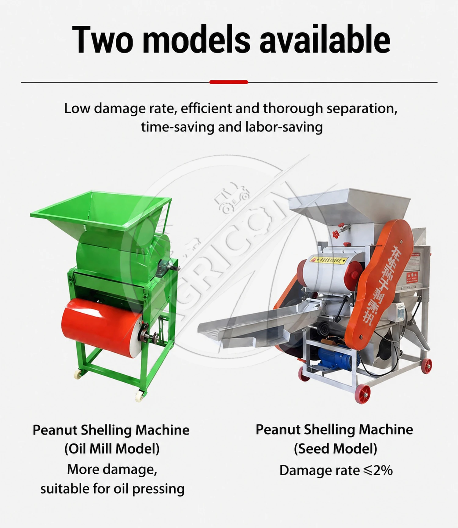 Double Roller Peanut Sheller