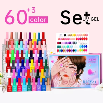 OEM Nail Supplies Nail Brand 60 Colors Winter Gel Polish Collection Gel Nail Polish Set