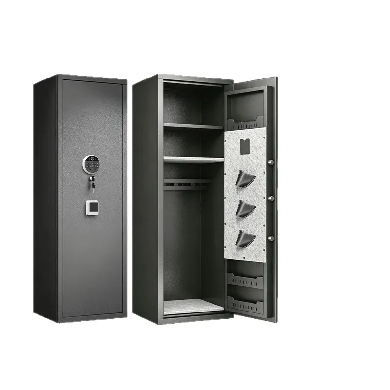Fingerprint Code Gun Cabinet Cross-Border Export Ammunition Storage Gun Safe Large Capacity for Bestseller Factory Customized