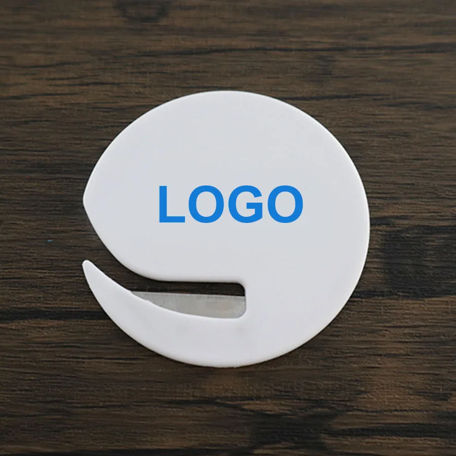 Круглый Открыватель для букв пластиковое лезвие бритвы нож бумаги устройство резки конвертов