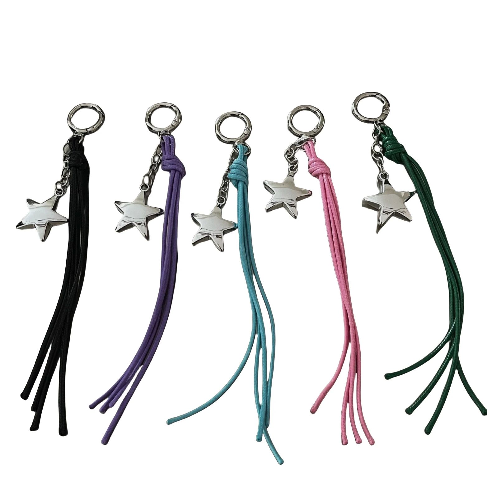 【2plan】24SS★ [LAN ARCHIVE] Rope Star Chain Keyring Cool Y2k Star Nautical Rope Knot Keychain - Charm & Accessories