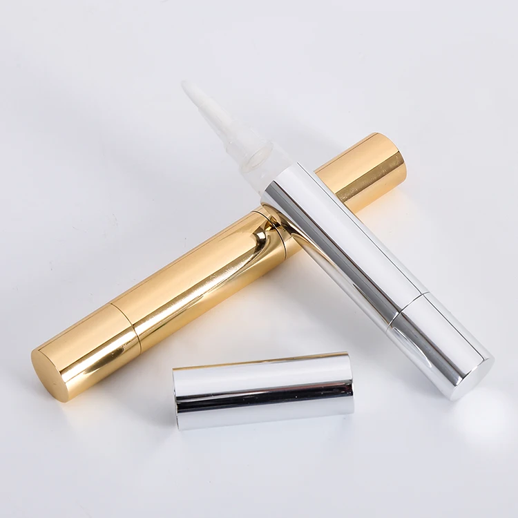 4ml Empty Pen Tube For Cuticle Oil Nail Oil In Shinny Gold And Silver