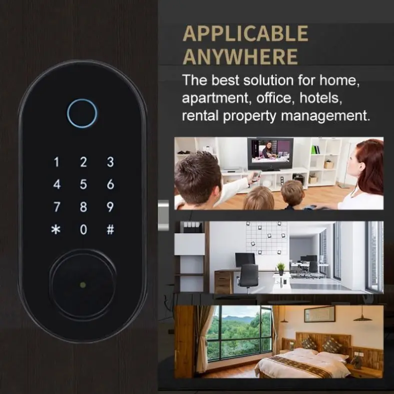 TTLOCK Automatic Smart Door Lock Pro Biometric Fingerprint Security Smart Lock Work