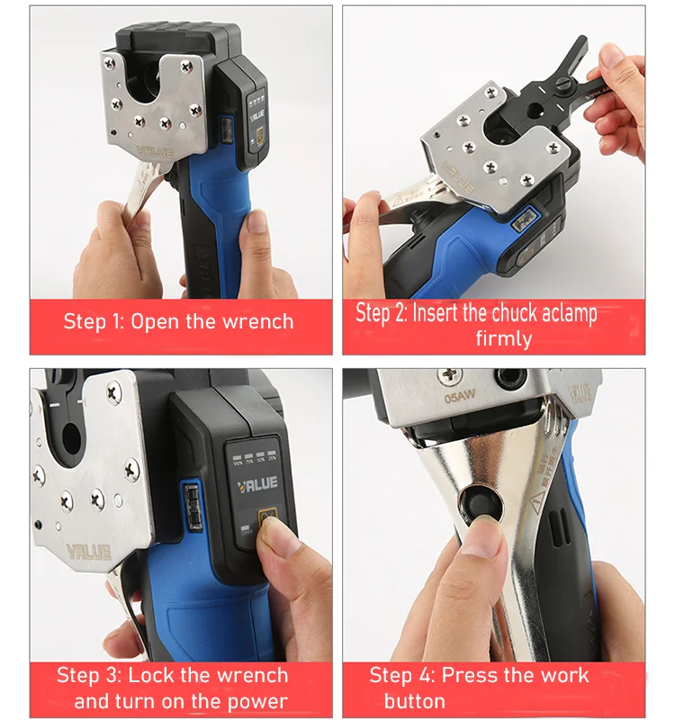 Value Cordless Power Quick Flaring Electric Flaring Tool Kit Vef19l