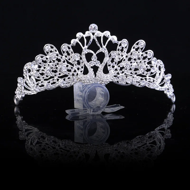 ZHG1033 Высокое качество Кристалл Павлин Принцесса Корона аксессуары для волос Свадебная вечеринка Хрустальная корона и