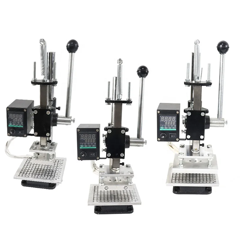 Automatic PU Leather Label Patch Embossing Machine logo Stamp Production Machine