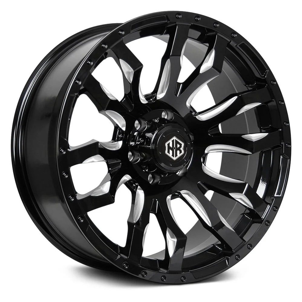 HR SUV 4x4 Offroad Forged Wheels Black Alloy Wheels with Pcd 6x139.7 6x165.1 5x114.30 Offroad Wheels