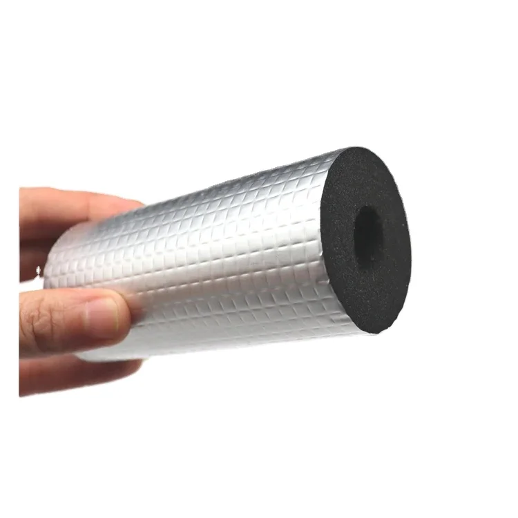 Fireproof NBR Rubber Foam Insulation Noise Reduction Rubber Foam Roll Sheet Board with Aluminium Foil