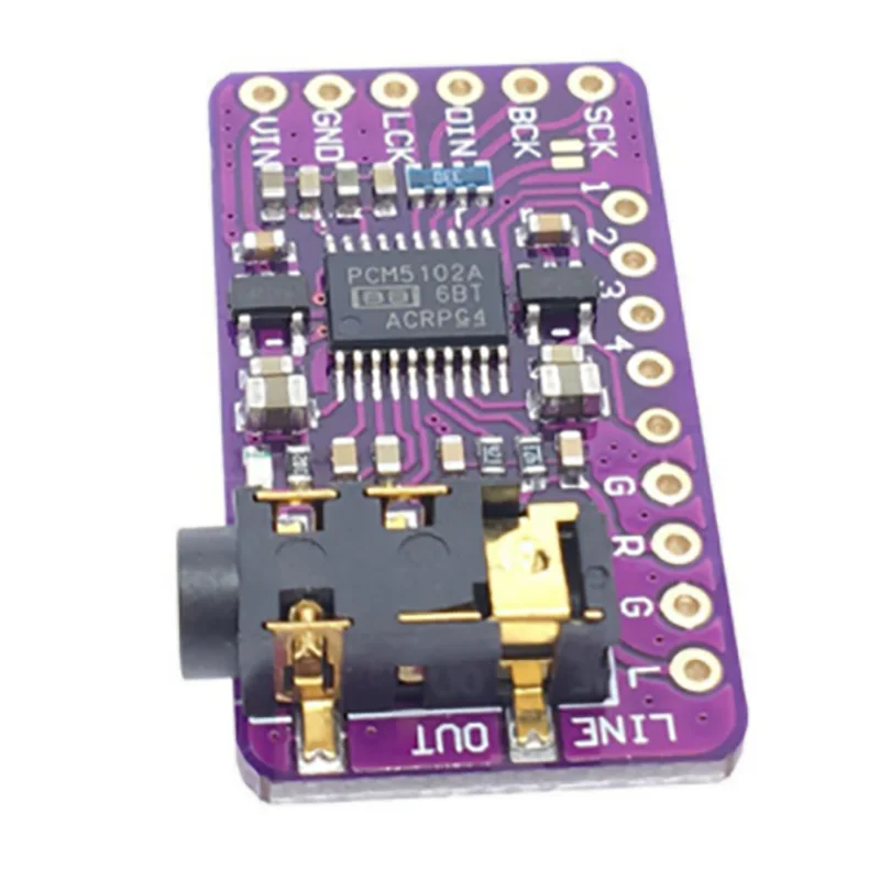 I2S PCM5102A DAC Decoder Player Module PHAT Format Audio Board