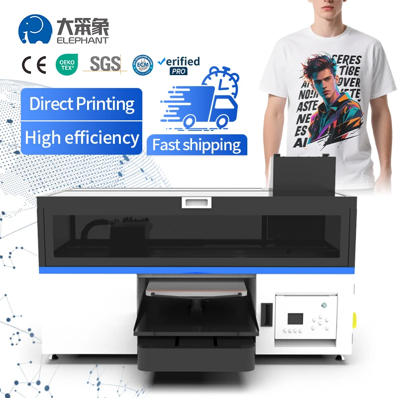 High Quality  Digital Textile Printer T-shirt Sweater Polo Silk Wool Cotton Printing Machine Dtg Printer Price