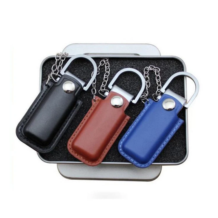 迷你礼品128gb 64gb 16gb 8gb 32GB真皮u盘钥匙皮笔驱动新款促销礼品u盘记忆棒