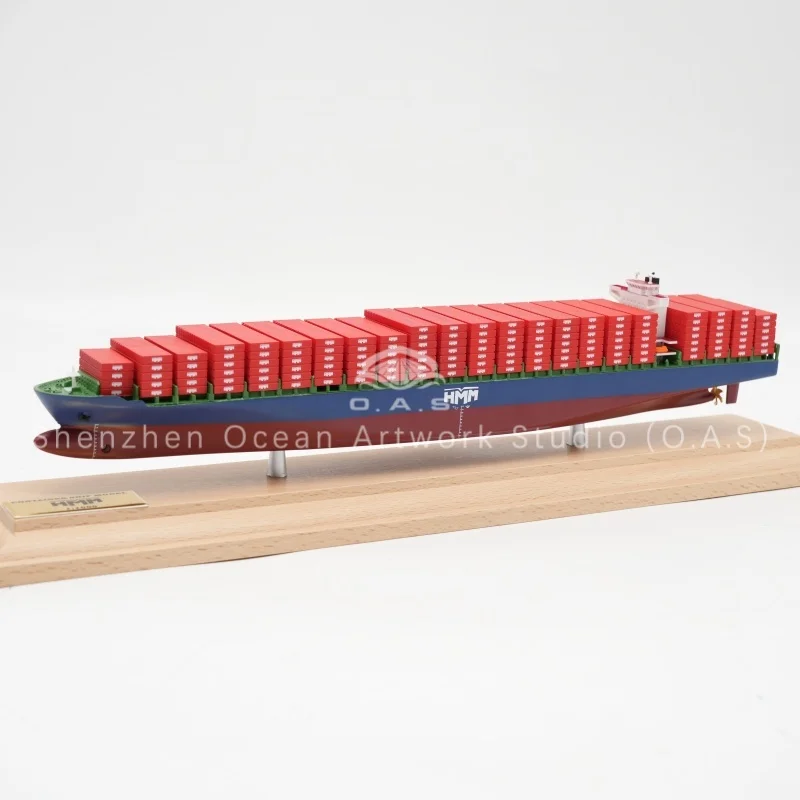 loas factorys handmade scale boat model 11000 scale high quality ship model customized 35cm hmm container ship model-5