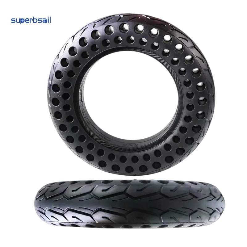 Superbsail Escooter 10'' Non-inflatable Tyre Double Hole Honeycomb Solid Tire Diy For 10*2.125 Wheel Electric Scooter Tyre factory