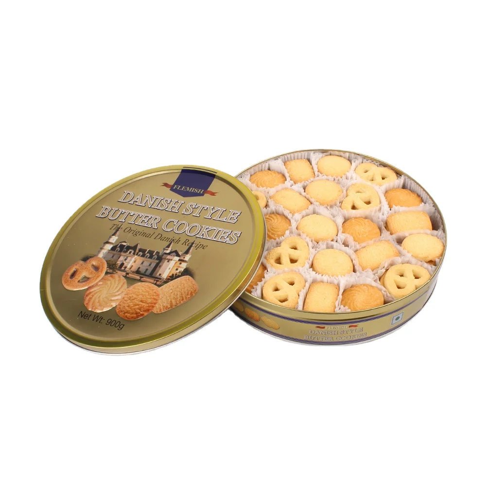 908g Danish style Butter Cookies tins