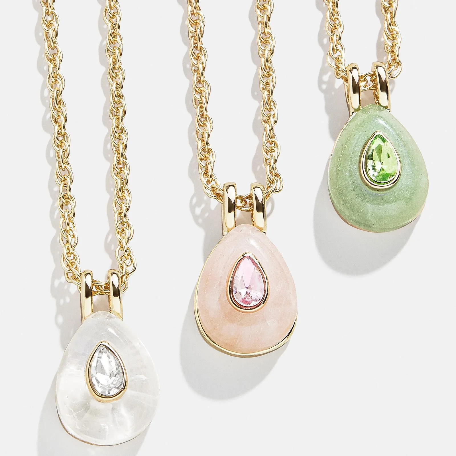 product 2025 new classic 18k gold heart pattern necklace twelve birthstone zircon gift for girls lovers made brass religious buddhism-5