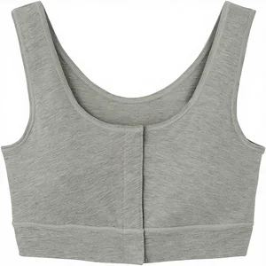 GUNZE (Gunze) Breathable Front Perforated High Support 100% Nylon Crisscross Straps Scoop Neck Postoperative Breast Cancer