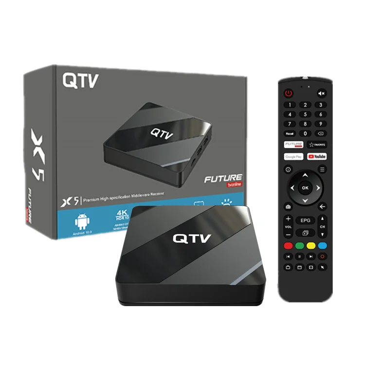Factory Price Future APP IP Tv Box QTV Allwinner H616 5g Wifi 2GB 8GB Android 10 TV Box QTV OTT Media Streamer Box Hot for UK NL