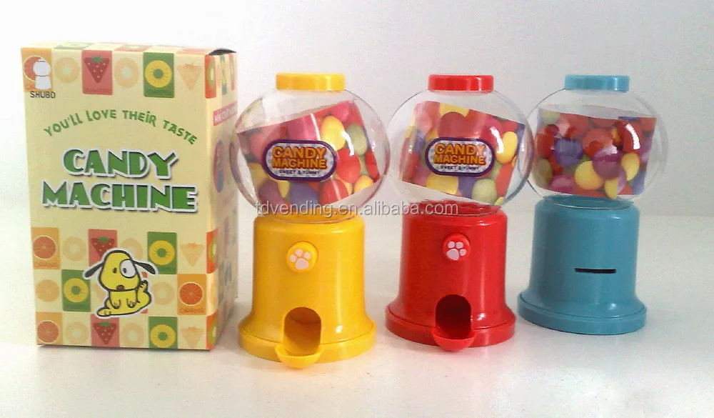 Plastic push button type clear ball Candy Holder  sweet dispenser candy dispenser (GVM011)