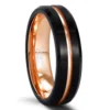 rose gold+black-6mm