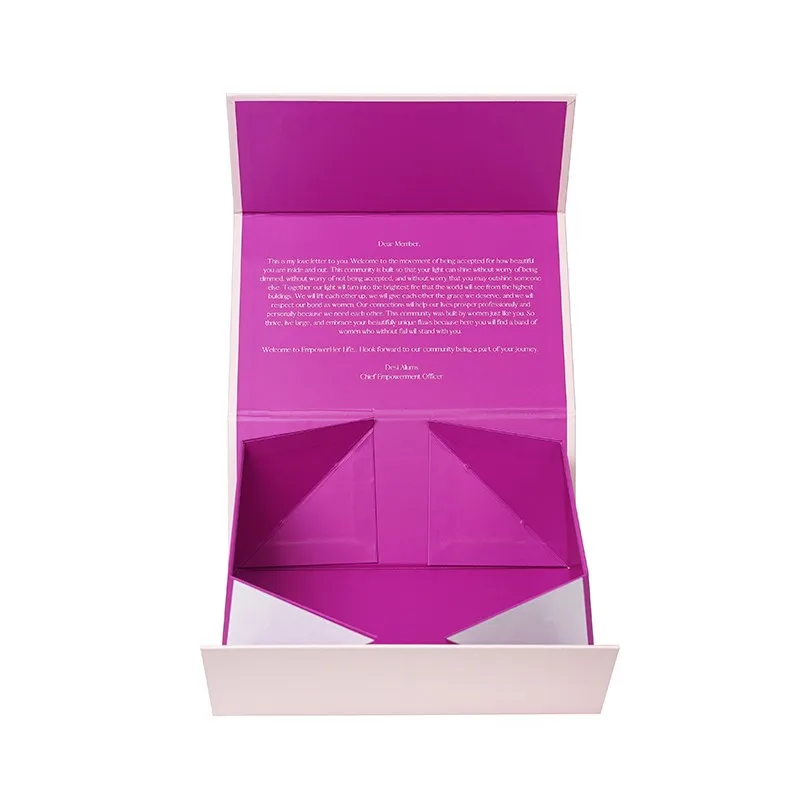 Custom Magnetic Folding Gift Box for Apparel Clothing Packaging Luxury Collapsible Box with Logo
